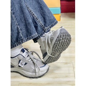 女鞋运动鞋 女夏2023新款阿甘鞋子 网面透气跑步老爹鞋