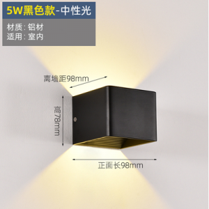 黑色5W中性光 室内不可调