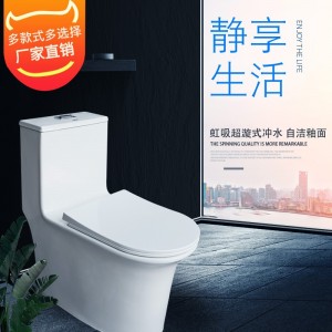 蹲便器 家用陶瓷品牌马桶 超漩虹吸式卫生间座便器 洁具蹲坑
