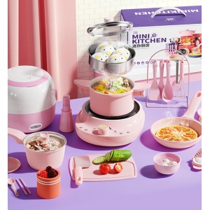 Mini kitchenette real cook full set of girls and children can cook toys real version simulation high-end birthday gifts